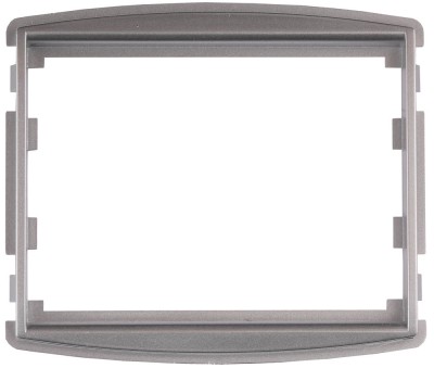 Вставка СВЕТОЗАР "ЭФФЕКТ" декоративная, цвет светло-серый металлик, одинарная,  ( SV-54466-SM )