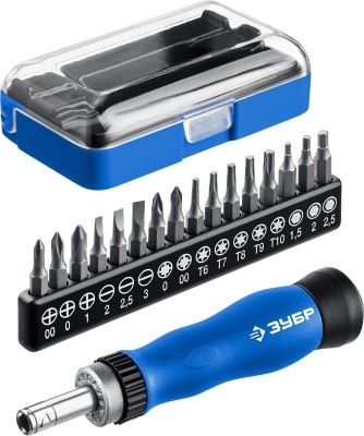 Т-17 реверсивная отвертка для точных работ 17 предм., ЗУБР ( 25626-H17_z01 )