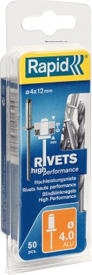RAPID заклепка из алюминия d4.0 x 12 мм, 50 шт ( 5000384 )