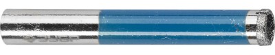 Сверло алмазное трубчатое по стеклу и кафелю, d=8 мм, зерно Р 100, ЗУБР Профессионал 29860-08,  ( 29860-08 )