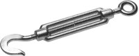 Талреп DIN 1480, крюк-кольцо, М6, 1 шт, кованая натяжная муфта, оцинкованный, ЗУБР,  ( 4-304356-06 )