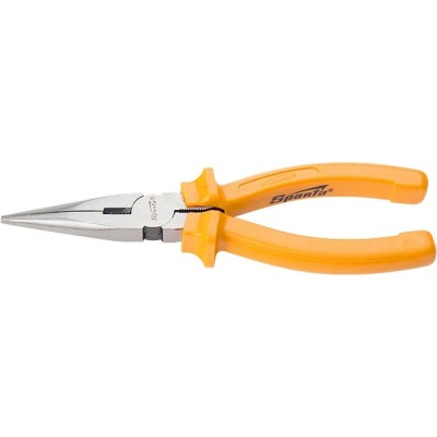 Длинногубцы прямые Classic, 180 мм, шлифованные, пластмассовые рукоятки Sparta, ( 17159 )