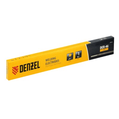 Электроды DER-46, диам. 3 мм, 1 кг, рутиловое покрытие// Denzel ( 97514 )