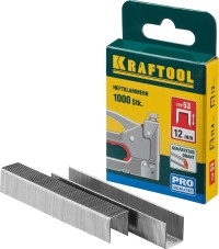 12 мм скобы для степлера тонкие тип 53, 1000 шт, KRAFTOOL , ( 31670-12 )