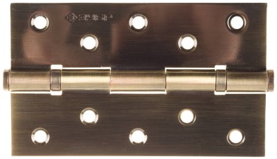 Петля универсальная ЗУБР "ЭКСПЕРТ", 2 подшипника, цвет ст. латунь (AB), с крепежом, 125х75х2,5мм, 2 шт,  ( 37601-125-5 )