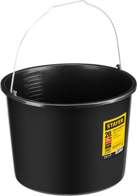 Ведро строительное пластмассовое, 20 л, STAYER, ( 06083-20_z01 )
