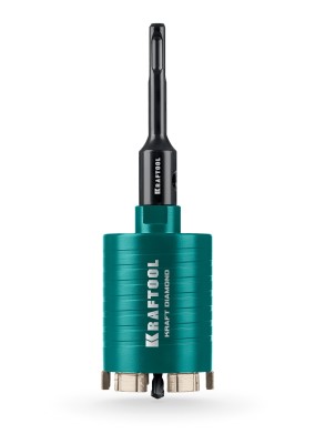 KRAFTOOL DIAMOND d 72 мм (М16, рабочая глубина 75 мм, лазерная сварка), Алмазная Коронка для подрозетников (29820-72)