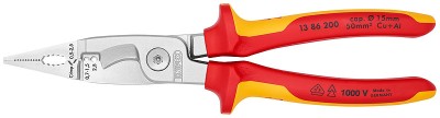 Электромонтажные клещи хромированные 200 мм, KNIPEX,  ( KN-1386200 )