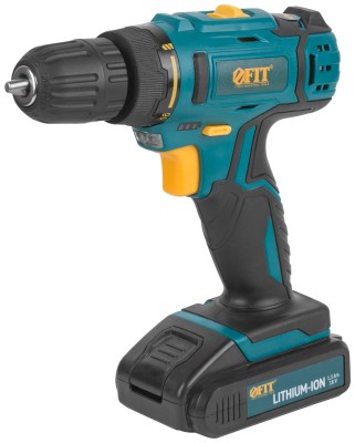 Дрель-Шуруповерт акк. 18,0 В; 0-400/1450 об/мин; 29,0 Нм; 2 (Li-Ion) 1,3 Ач; 1,5 ч.; рез. накл.; кейс ( 80189 )