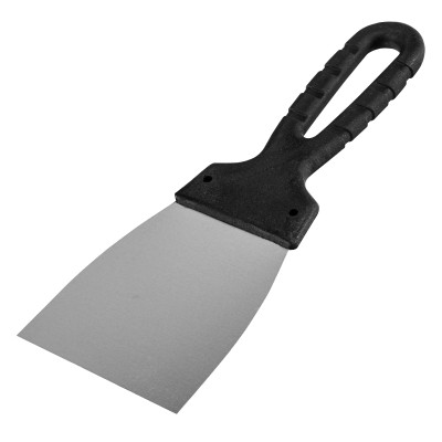 Шпательная лопатка из нержавеющей стали, 80 мм, пластмассовая ручка Россия,  ( 85134 )