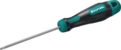 Отвертка KRAFTOOL, Cr-Mo-V сталь, двухкомпонентная противоскользящая рукоятка, TORX Hole, №10x80мм,  ( 250077-10-080 )