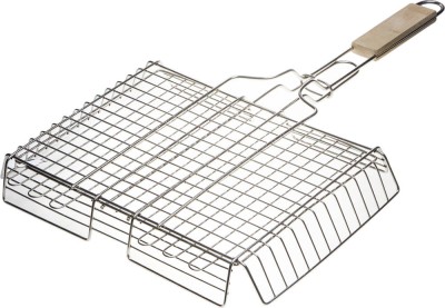 Решетка-гриль GRINDA "BARBECUE", объемная, нержавеющая сталь, 340х260мм,  ( 424732 )