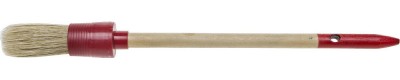 Кисть круглая STAYER "MASTER", светлая натуральная щетина, пластмассовый корпус, деревянная ручка, №2 x 20мм ,  ( 0141-20 )
