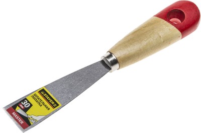 Шпательная лопатка STAYER "MASTER" с деревянной ручкой, 30 мм,  ( 1001-030 )