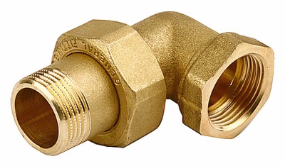Соединитель GENERAL FITTINGS угловой с накидной гайкой, латунь, г/ш, 1/2",  ( 51035-G/S-1/2 )