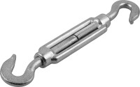 Талреп DIN 1480, крюк-крюк, М14, 3 шт, кованая натяжная муфта, оцинкованный, ЗУБР Профессионал,  ( 4-304365-14 )