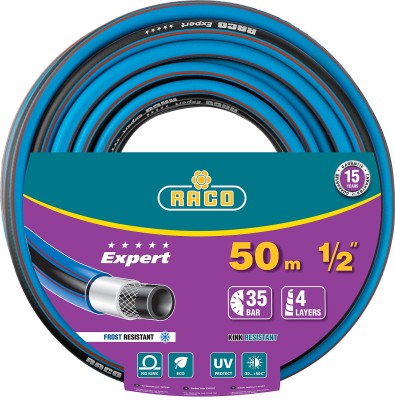 Шланг RACO EXPERT поливочный, 35атм., армированный, 4-х слойный, 1/2"x50м,  ( 40302-1/2-50_z01 )