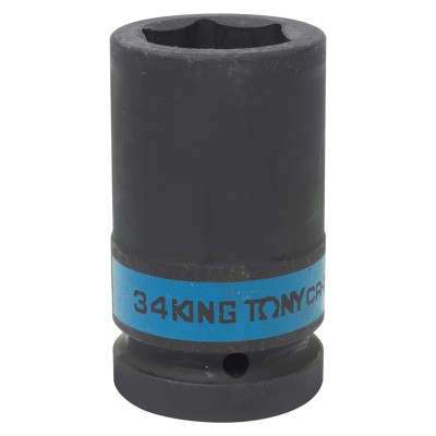 KING TONY Головка торцевая ударная глубокая шестигранная 1", 34 мм ( 843534M )