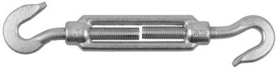 Талреп DIN 1480, крюк-крюк, М16, 2 шт, кованая натяжная муфта, оцинкованный, ЗУБР Профессионал,  ( 4-304365-16 )