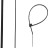 Кабельные стяжки черные КС-Ч1, 2.5 x 100 мм, 100 шт, нейлоновые, ЗУБР Профессионал,  ( 309030-25-100 )