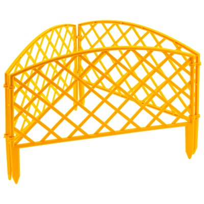 Забор декоративный "Сетка" 24 x 320 см, желтый Россия Palisad, ( 65001 )