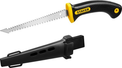 STAYER Cobra Double-8 150 мм выкружная мини-ножовка по гипсокартону с двухсторонним лезвием в ножнах ( 2-15170_z01 )