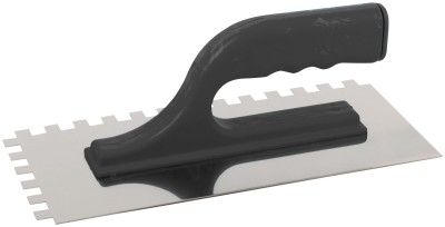 Кельма зубчатая 10 x 10, нержавеющая сталь, 270 x 130 мм, пластиковая ручка ( 30-2044 )