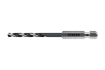STAYER НЕХ-1/4″, d 4.2 х 98 мм, сверло по металлу для винтовёртов и шуруповертов IMPACT READY (29603-4.2)