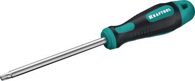 Отвертка KRAFTOOL, Cr-Mo-V сталь, двухкомпонентная противоскользящая рукоятка, TORX Hole, №40x125мм,  ( 250077-40-125 )