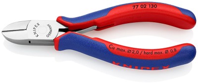 Кусачки боковые для электроники 130 мм, KNIPEX,  ( KN-7702130 )