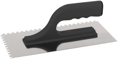 Кельма зубчатая 6 x 6, нержавеющая сталь, 270 x 130 мм, пластиковая ручка ( 30-2042 )