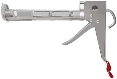 Пистолет для герметика 225 мм полукорпусной, усиленный хромированный, зубчатый шток ( 14231 )