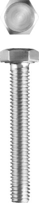 Болт ГОСТ 7798-70, M16 x 100 мм, 5 кг, кл. пр. 5.8, оцинкованный, ЗУБР,  ( 303080-16-100 )