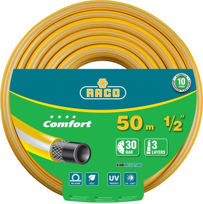 Шланг RACO COMFORT поливочный, 30атм., армированный, 3-х слойный, 1/2"х50м,  ( 40303-1/2-50_z01 )