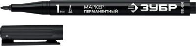 МП-100 черный, перманентный маркер, заостренный наконечник, ЗУБР ( 06320-2 )
