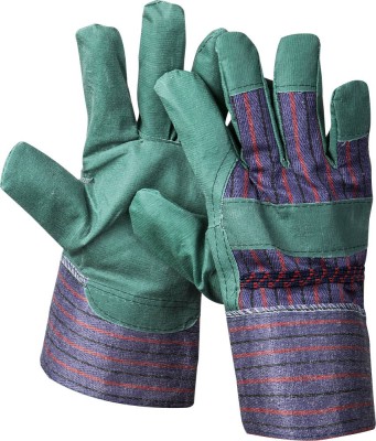 Перчатки STAYER "MASTER" рабочие, искусственная кожа, зеленые, XL  ,  ( 1132-XL )