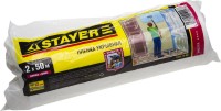 Пленка STAYER "MASTER" защитная укрывочная, HDPE, в рулоне, 12 мкм, 2 х 50 м,  ( 1225-15-50 )
