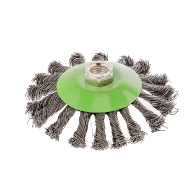 Щетка для УШМ, 115 мм, М14, "тарелка", крученая проволока 0,5 мм Сибртех ( 746107 )