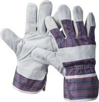 Перчатки STAYER "MASTER" рабочие комбинированные кожаные из спилка, XL ,  ( 1130-XL )
