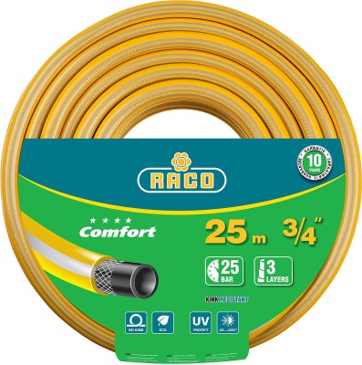 Шланг RACO COMFORT поливочный, 25атм., армированный, 3-х слойный, 3/4"х25м,  ( 40303-3/4-25_z01 )