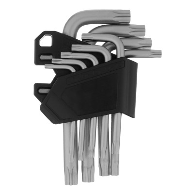 Набор ключей имбусовых Torx-Tempered, TT10-50, CrV, 9 шт. Сибртех ( 123707 )