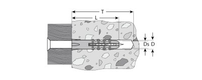 Дюбель распорный полипропиленовый, тип "Ёжик", 10 x 60 мм, 500 шт, ЗУБР,  ( 4-301060-10-060 )
