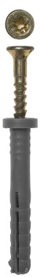 Дюбель-гвоздь полипропиленовый, цилиндрический бортик, 6 x 80 мм, 5 шт, ЗУБР,  ( 4-301366-06-080 )
