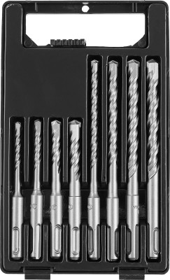 URAGAN Набор буров по бетону SDS-plus 8 шт: 5 х 110, 6 х 110, 8 х 110, 10 х 110, 6 х 160, 8 х 160, 10 х 160, 12 х 160 мм