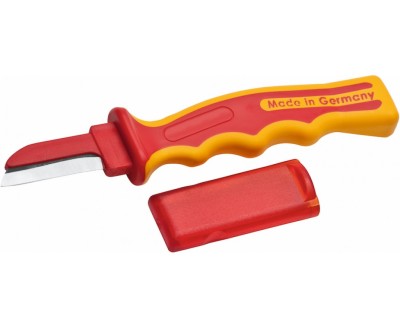 Нож для снятия изоляции VDE 1000В 50х205 мм, рукоятка SoftGripp, NWS, ( 2044K )