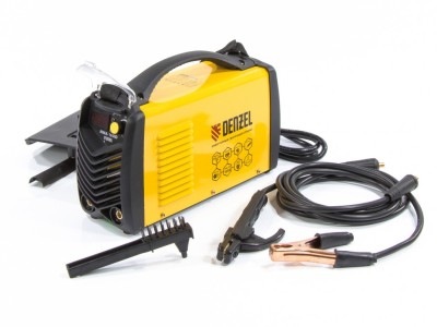 Аппарат инверторный дуговой сварки ММА-160ID, 160 А, ПВР 60%, диаметр электрода 1,6-3,2 мм, провод 2м Denzel, ( 94345 )