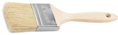 Кисть плоская ЗУБР "УНИВЕРСАЛ-ЭКСПЕРТ", светлая натуральная щетина, деревянная ручка, 2,5"/63мм,  ( 01005-063 )