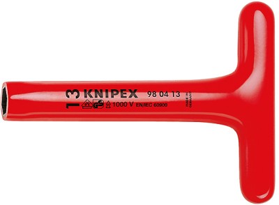 Торцовый ключ с Т-образной ручкой 200 мм, KNIPEX,  ( KN-980408 )