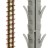 Дюбель рамный нейлоновый, в комплекте с оцинкованным шурупом, шестигранная головка, 10 x 115 мм, 5 шт, ЗУБР Профессионал,  ( 4-301476-10-115 )