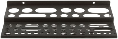 Полка для инструмента пластиковая "мини" черная, 48 отверстий, 300х150 мм ( 65703 )